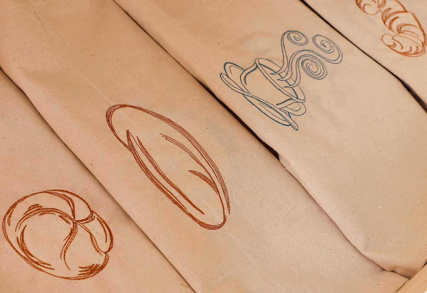 Little Brunette Bakery Croissant & Coffee Tote