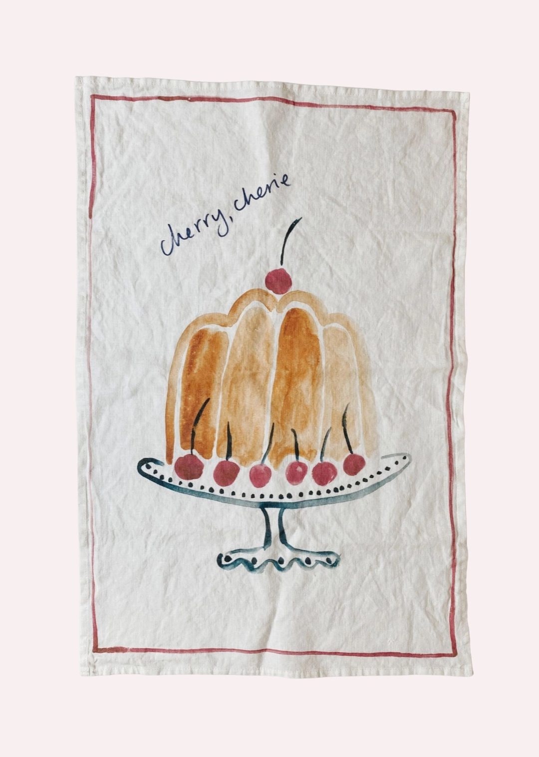 Love and Honor Cherry Cherie Tea Towel