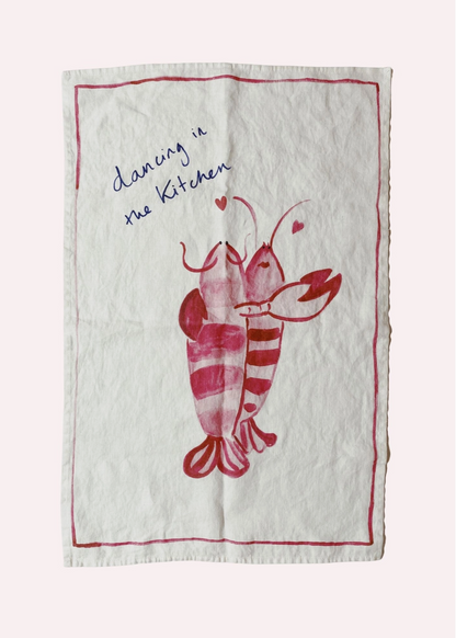 Love and Honor Kitchen Dancing Tea Towel