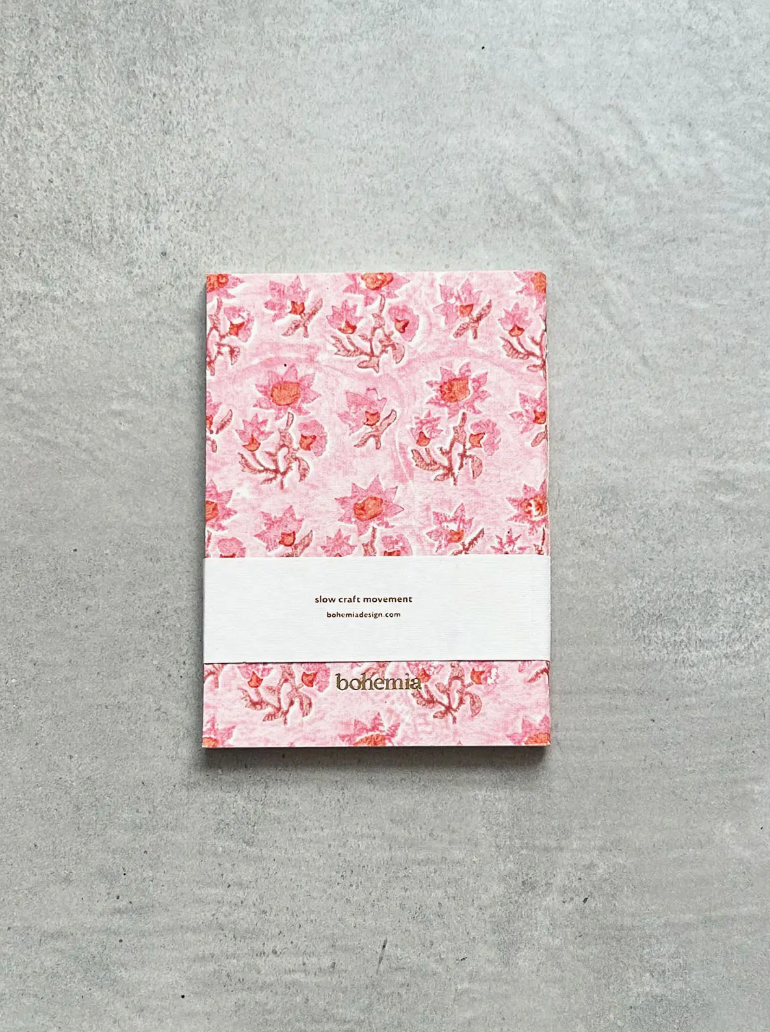 Posie Notebook - Vintage Pink