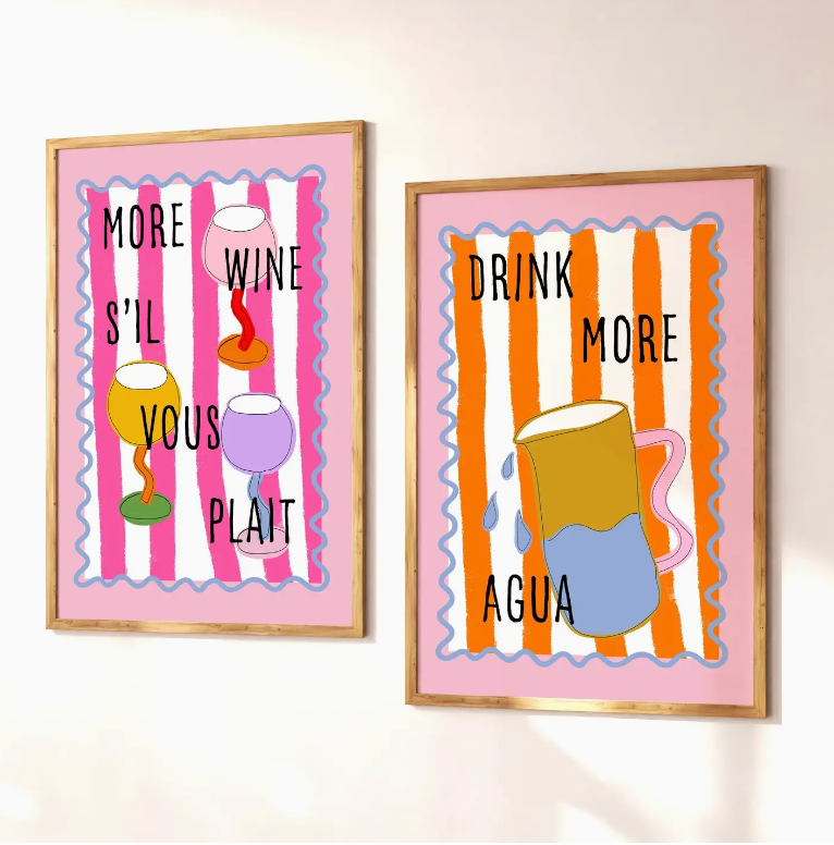 More Wine S'il Vous Plait Print