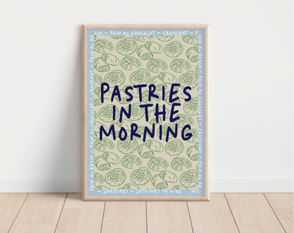 Pastries in the Morning Print