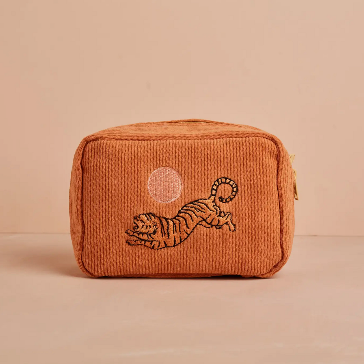 Corduroy Makeup Bag in Dusty Pink