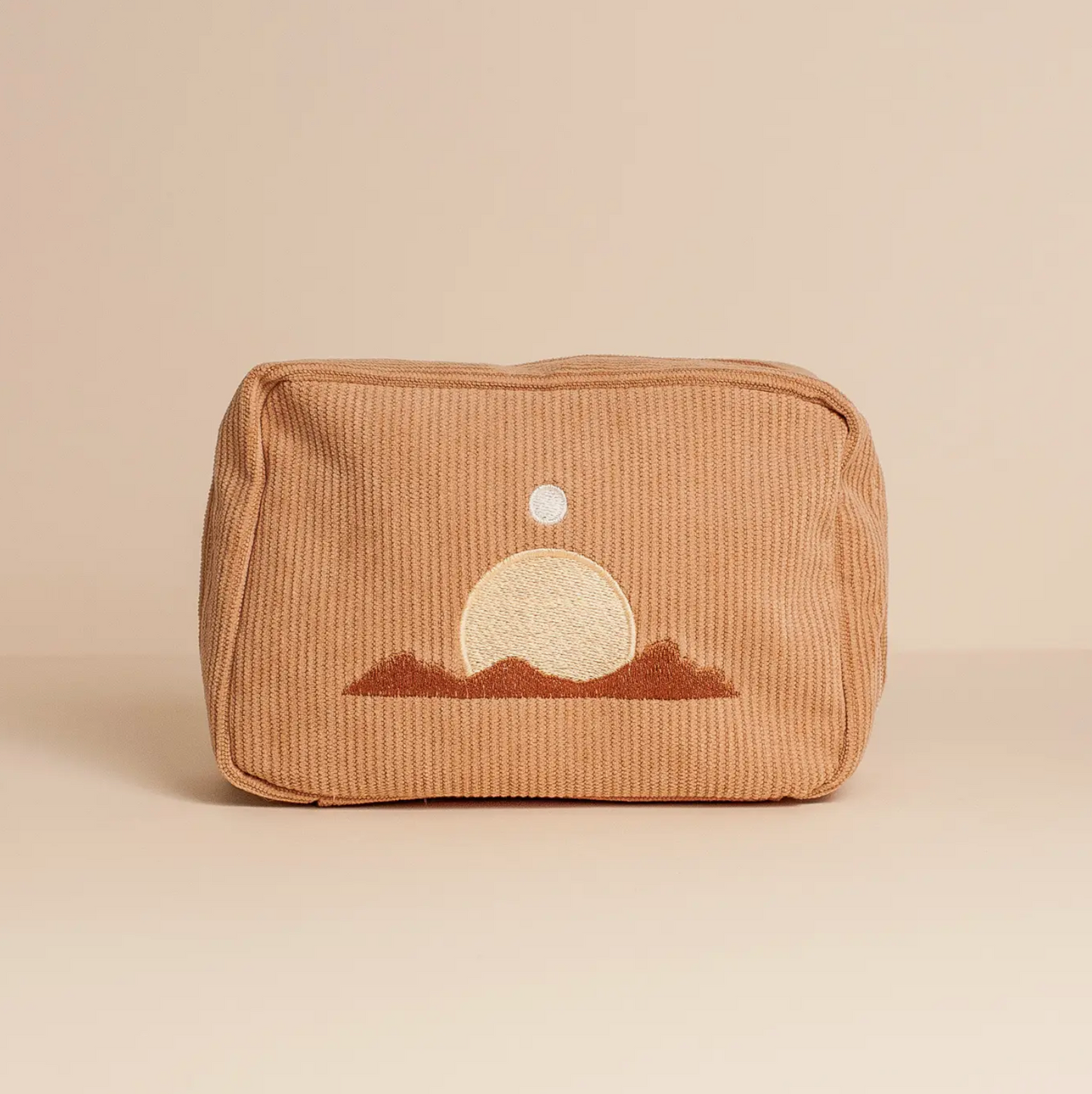 Corduroy Makeup Bag in Sand