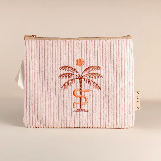 Palm Pouch in Pale Pink