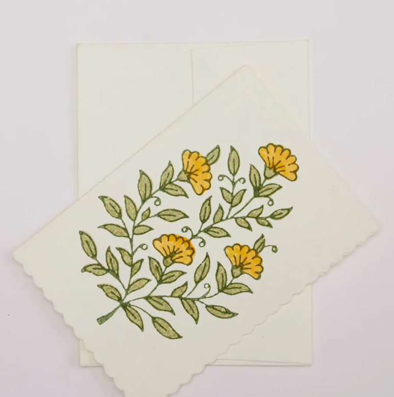 Boxed Artisan Notecard Set - Malika Sunshine