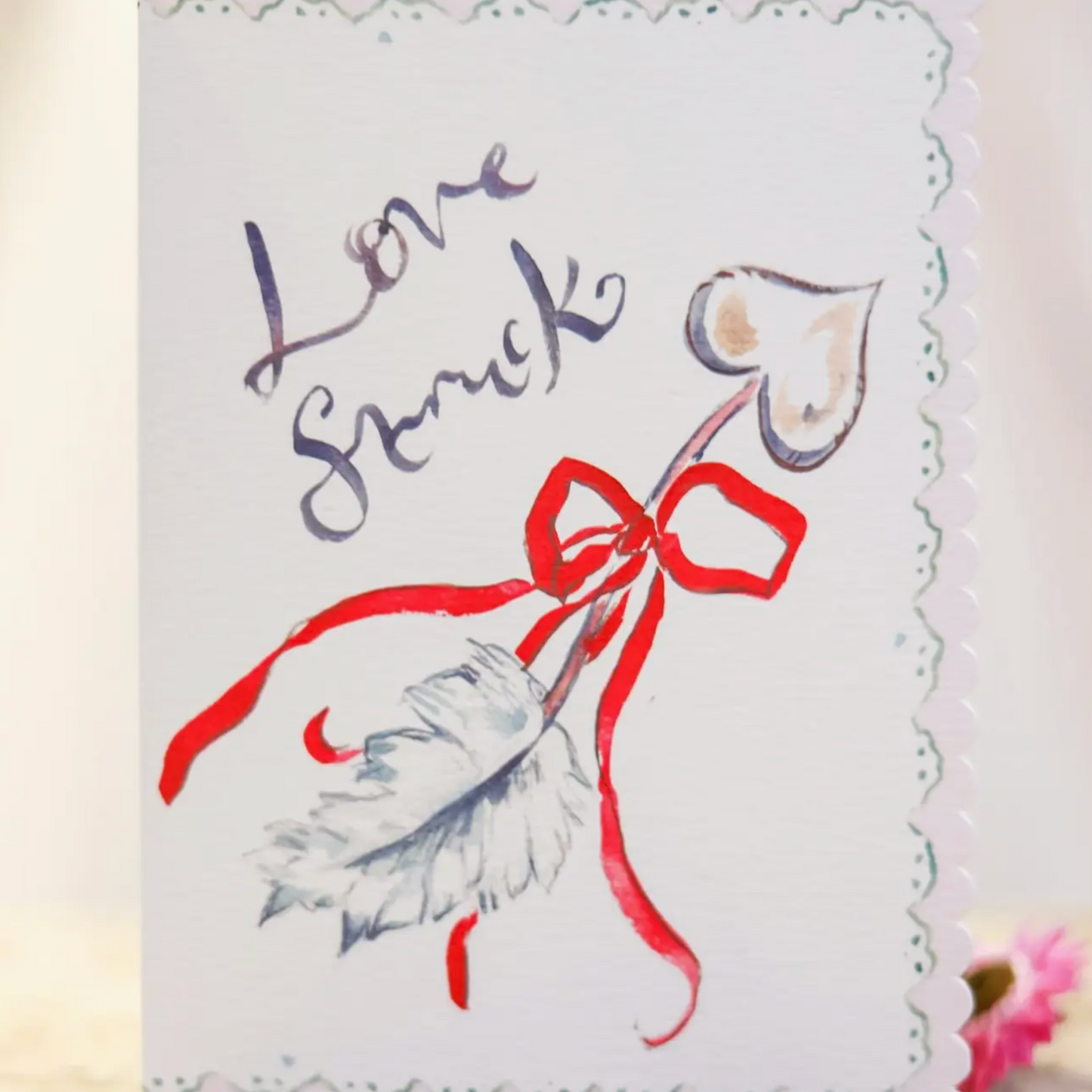 Love Struck - Scalloped Edge Card