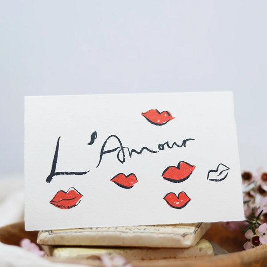 L'amour Kisses - Valentines Card