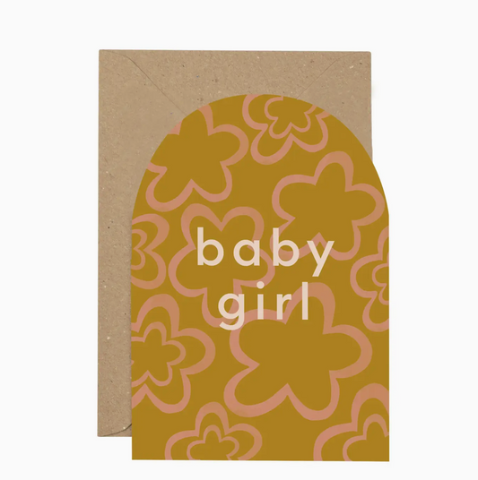 Copy of 'Baby Girl' Curved Card