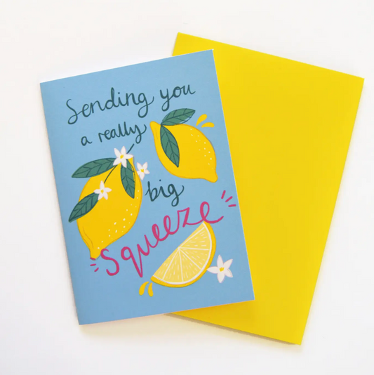 Sending You A Really Big Squeeze! Lemons Friendship Card