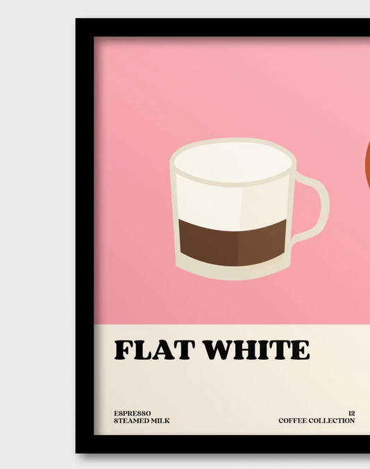 Flat White Coffee Print